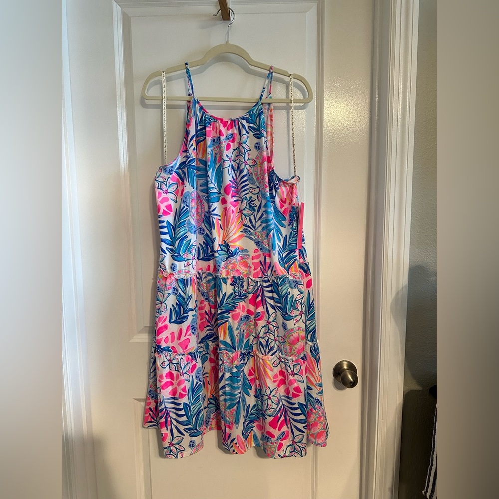 Lilly Pulitzer Evalyn Dress in Blue and Pink